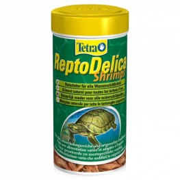 TETRA ReptoDelica Shrimps 250ml(КРЕВЕТКИ) лакомствова  д/рептилий